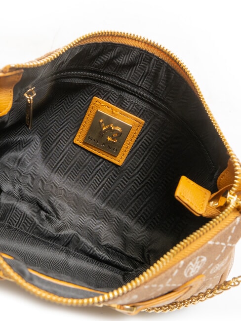 ROMANCE Bolso de hombro mostaza - Bolsos Mujer