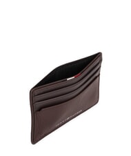 TOMMY HILFIGER TH CORP Tarjetero de cuero granos de café - Carteras Hombre - 3