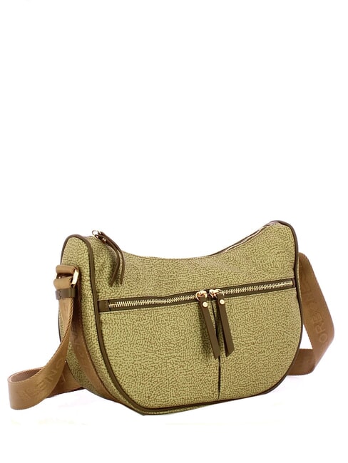 LUNA BAG M Flexos Zip verde petr&oacute;leo - Bolsos Mujer