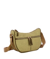 BORBONESE LUNA BAG M Flexos Zip verde petr&oacute;leo - Bolsos Mujer - 2