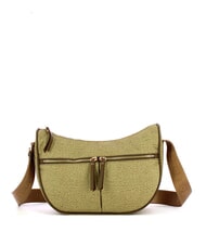 BORBONESE LUNA BAG M Flexos Zip verde petr&oacute;leo - Bolsos Mujer - 3