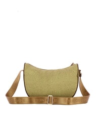 BORBONESE LUNA BAG M Flexos Zip verde petr&oacute;leo - Bolsos Mujer - 4