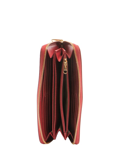 GARDENIA Cartera grande de piel con cremallera laca - Carteras Mujer