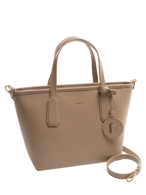 CLASSIC Bolso de mano, shopper de piel gris pardo - Bolsos Mujer