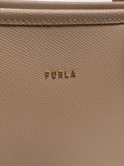 CLASSIC Bolso de mano, shopper de piel gris pardo - Bolsos Mujer