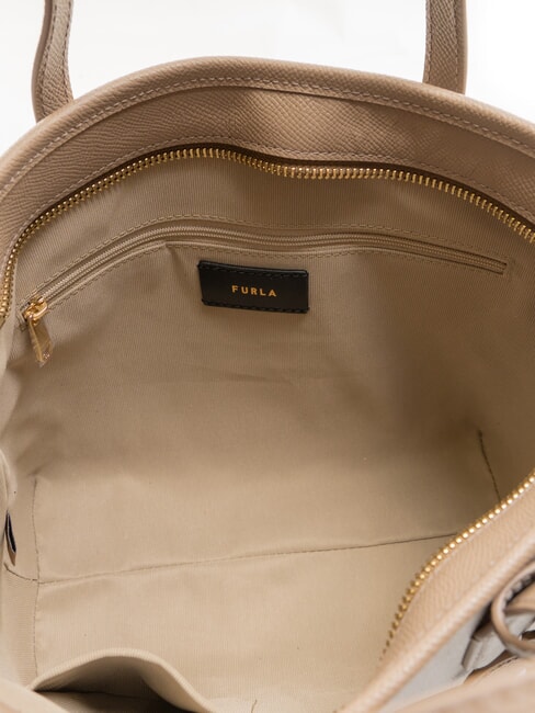 CLASSIC Bolso de mano, shopper de piel gris pardo - Bolsos Mujer