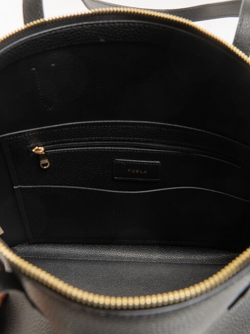 CLASSIC Bolso de compras de cuero negro - Bolsos Mujer