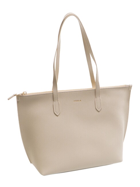 CLASSIC Bolso de compras de cuero perla - Bolsos Mujer