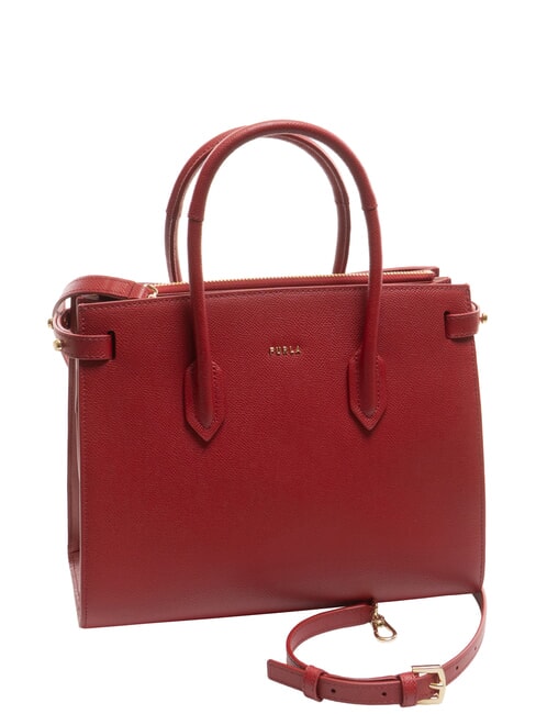 GARDENIA Bolso de mano de piel con estampado Andrómeda laca - Bolsos Mujer