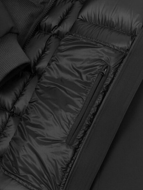 KNITS Edredón relleno de plumón negro - Chaquetas de plumas para hombre