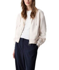 COLMAR STUNNING Sudadera con cremallera completa, capucha y pliegues. incienso - Sudaderas de mujer - 3