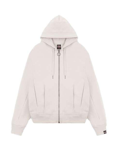 STUNNING Sudadera con cremallera completa, capucha y pliegues. incienso - Sudaderas de mujer