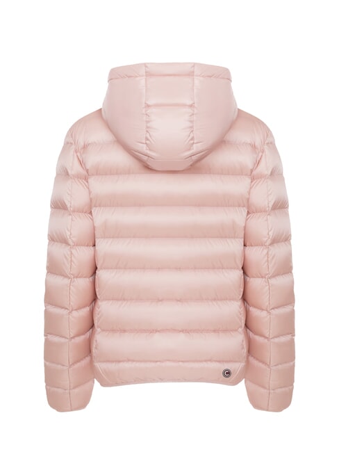 DELUXE Chaqueta corta de plumas con capucha batido de acero oscuro - Chaquetas de plumas de mujer