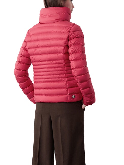 DELUXE Chaqueta corta de plumas con cuello alto acero oscuro rebelde - Chaquetas de plumas de mujer