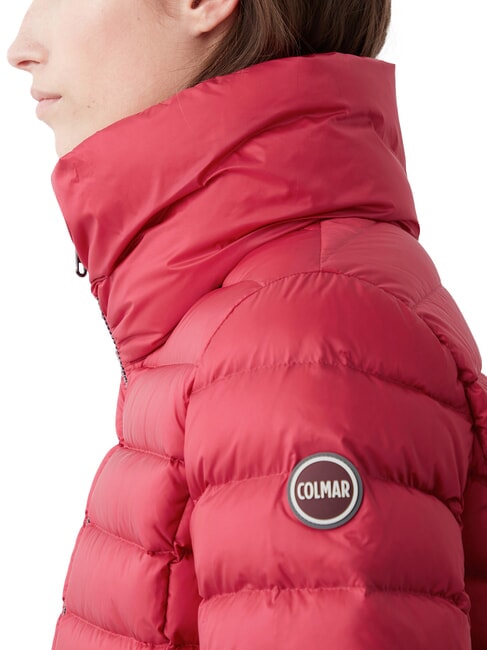 DELUXE Chaqueta corta de plumas con cuello alto acero oscuro rebelde - Chaquetas de plumas de mujer