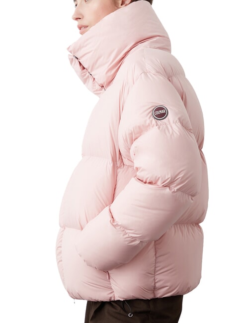 CAPTION Chaqueta corta de plumas con capucha batido - Chaquetas de plumas de mujer