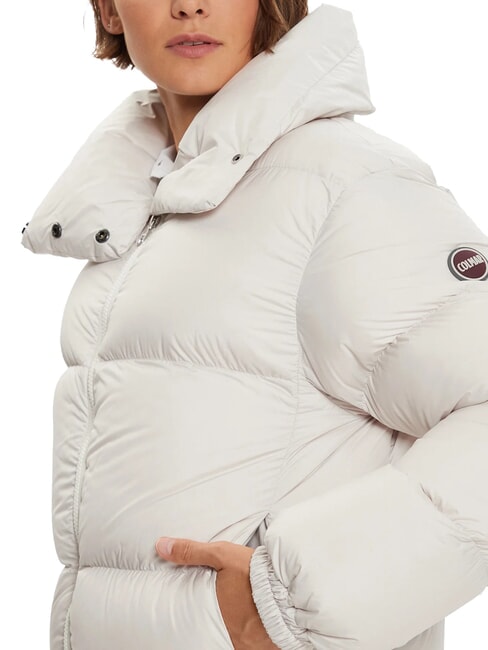 CAPTION Chaqueta corta de plumas con capucha incienso - Chaquetas de plumas de mujer