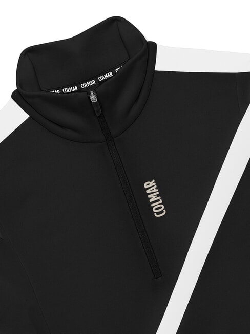 SCI FACETIME Sudadera térmica de cuello alto y cremallera completa en blanco y negro - Sudaderas de mujer