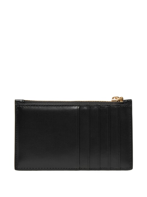 HARDWARE MONOGRAM Tarjetero / monedero de cuero En negro - Carteras Mujer