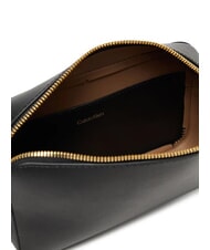 CALVIN KLEIN EMBOSSED LOGO Mini bolso de hombro coco negro/tostado - Bolsos Mujer - 4