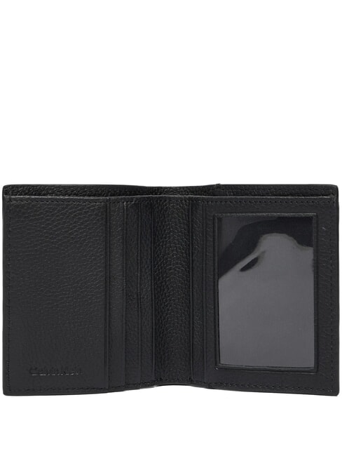 FOIL EMBOSS  Cartera de cuero vertical En negro - Carteras Hombre