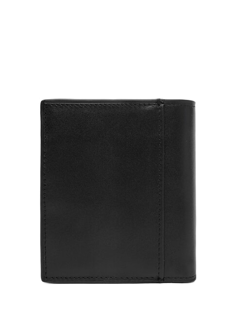 CK PLAQUE Cartera de cuero vertical En negro - Carteras Hombre
