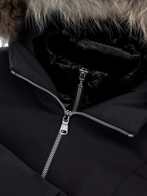 PURENESS KIDS Chaqueta acolchada con capucha negro - Chaquetas de beb&eacute;