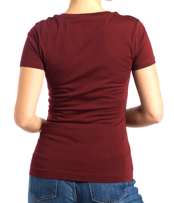 SS CN PEONY TRIANGLE Camiseta de manga corta con estampado vino - camiseta