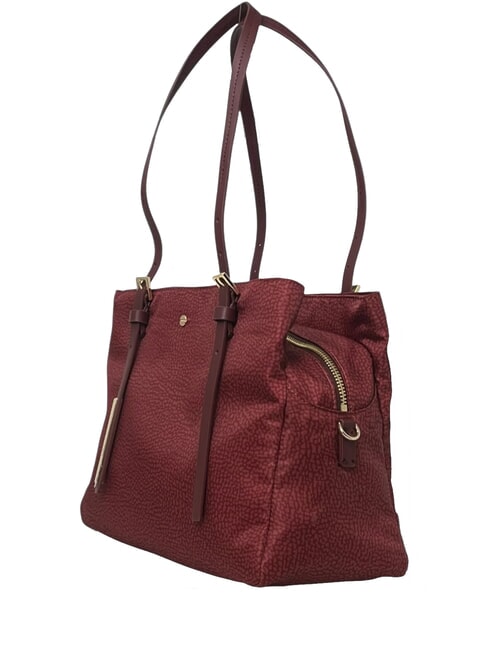 L'ECOLE NYLON Shopper de hombro, con bandolera merlot - Bolsos Mujer