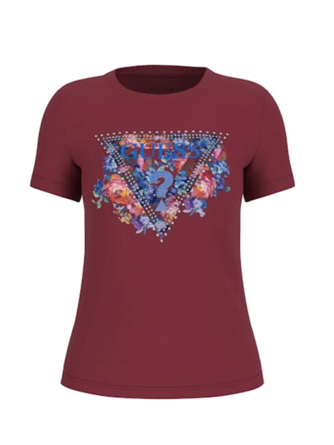 SS CN PEONY TRIANGLE Camiseta de manga corta con estampado vino - camiseta
