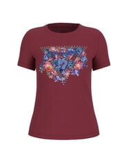 GUESS SS CN PEONY TRIANGLE Camiseta de manga corta con estampado vino - camiseta - 3