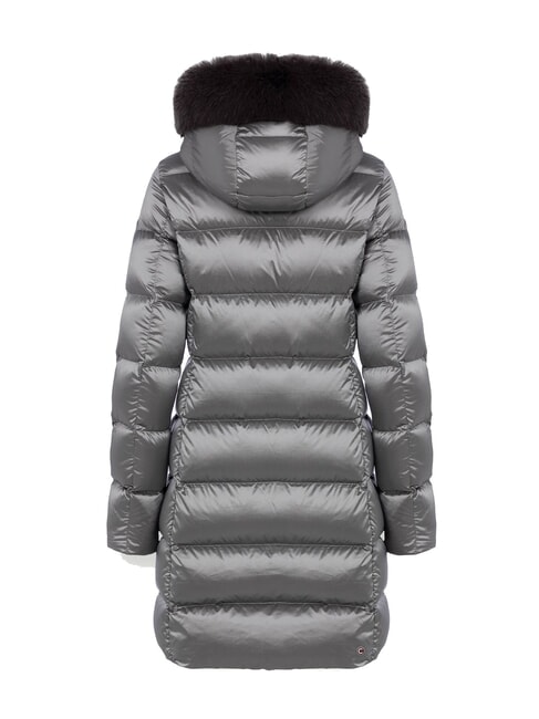 DELUXE Chaqueta larga acolchada con capucha acero oscuro-acero oscuro - Chaquetas de plumas de mujer