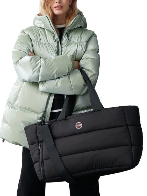 FLOID Bolsa de lona acolchada con correa para el hombro negro - Bolsas de viaje