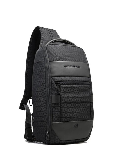 HEXAGON Mochila de un solo hombro negro - Mochilas para port&aacute;til