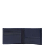 PIQUADRO FINN Billetera de cuero azul - Carteras Hombre - 2