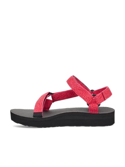 MIDFORM UNIVERSAL  Sandalia ondulaci&oacute;n rosa fuerte - Zapatos Mujer
