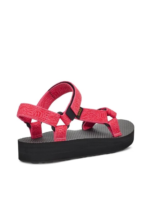 MIDFORM UNIVERSAL  Sandalia ondulaci&oacute;n rosa fuerte - Zapatos Mujer