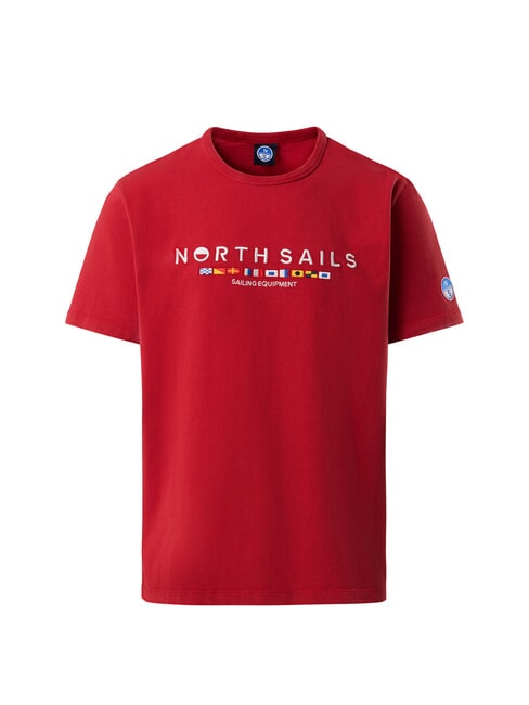 PRINT Camiseta de algodón lava roja - camiseta