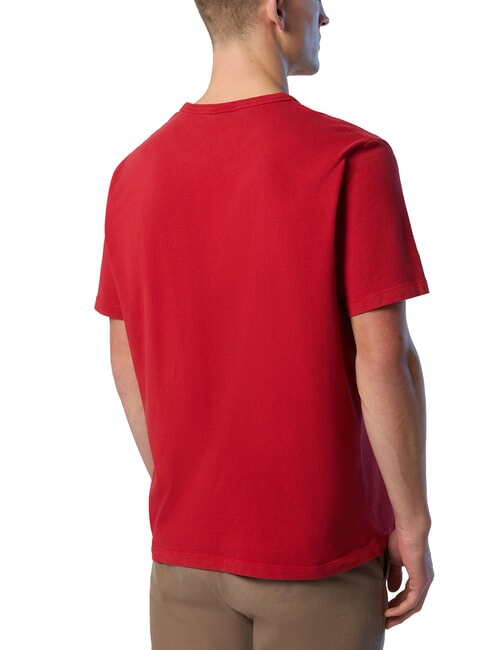 PRINT Camiseta de algodón lava roja - camiseta