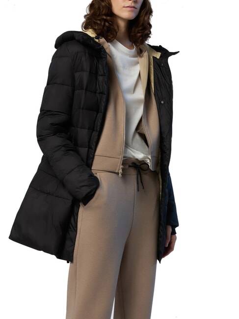 GRACE Edred&oacute;n relleno de plum&oacute;n negro - Chaquetas de plumas de mujer