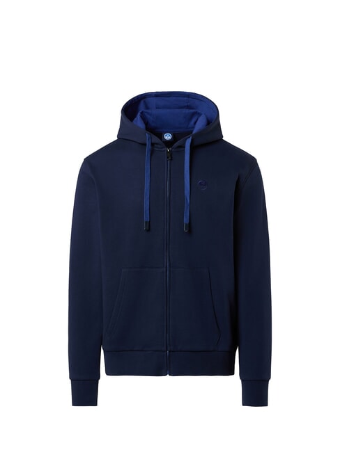 LOGO Sudadera con capucha y cremallera completa Azul marino - Sudaderas