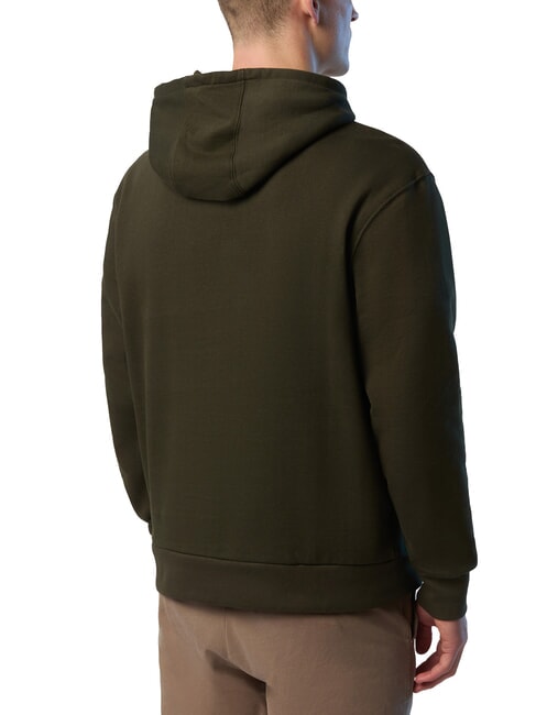 GRAPHIC Sudadera con capucha de algod&oacute;n verde bosque - Sudaderas