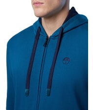 NORTH SAILS LOGO Sudadera con capucha y cremallera completa agua verde - Sudaderas - 3