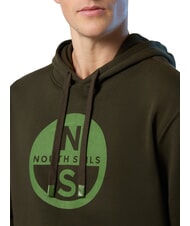 NORTH SAILS GRAPHIC Sudadera con capucha de algodón verde bosque - Sudaderas - 3