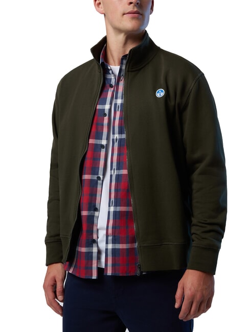 LOGO Sudadera con cremallera completa verde bosque - Sudaderas