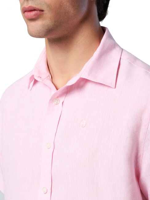 N/S Camisa de lino pluma de flamenco - Camisas de hombre