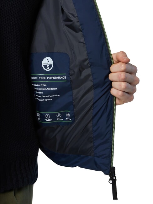 LASER PUFFER Chaqueta de plumas de longitud media Azul marino - Chaquetas de plumas para hombre