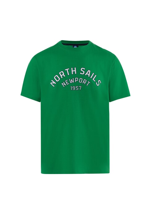 NEWPORT Camiseta de algod&oacute;n con logotipo de arco abeja verde - camiseta