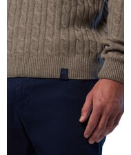 NORTH SAILS N|S Su&eacute;ter de cuello redondo de punto trenzado mezcla f&oacute;sil - Su&eacute;teres de los hombres - 3