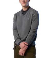 NORTH SAILS N|S Suéter de cuello en V mezcla gris medio - Suéteres de los hombres - 4